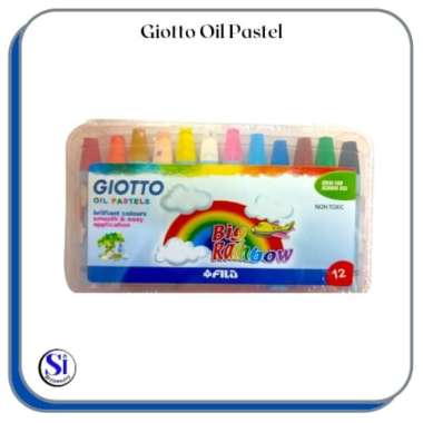 Crayon Oil Pastel Giotto Big Rainbow 12 Warna Briliant Colour 295100 Multicolor