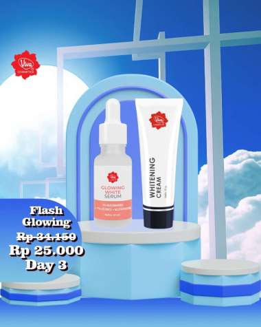 Paket 1 Viva Glowing Serum, 1 Viva Whitening Cream