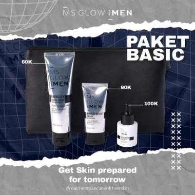 Ms Glow Men, Paket Basic Ms Glow Men, Paket Wajah Msglow Men