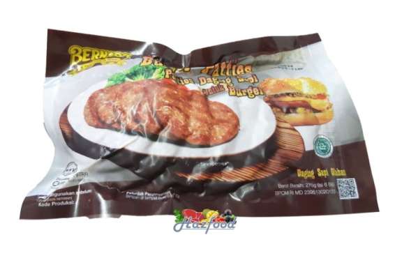 Bernardi Burger Patties Sapi (Kasar) 270g - Burger Daging Sapi
