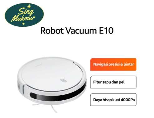 Xiaomi Robot Vacuum E10 Daya Hisap 4000Pa Sapu dan Pel