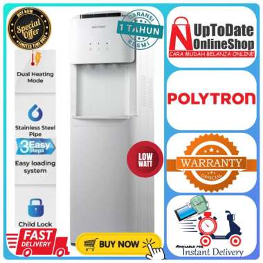 DISPENSER GALON BAWAH POLYTRON PWC-600 PWC600 PWC 600 FAST HEATING MODE LOW WATT HEATING DISPENSER