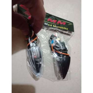 LAMPU SEN SEIN MINI SEPASANG MOTOR VIXION DEPAN BELAKANG NEW LED RX KING AEROX R15 KECIL VARIASI VAR