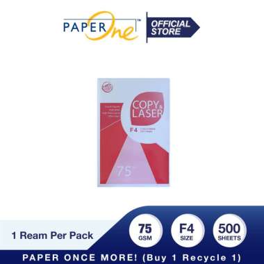 Copy & Laser Kertas F4 75gr Copier 1 Rim (500 lembar) Kertas HVS