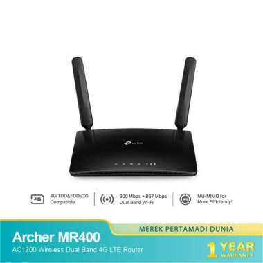 TP-Link Archer MR400 AC1200 Wireless Dual Band 4G LTE Router
