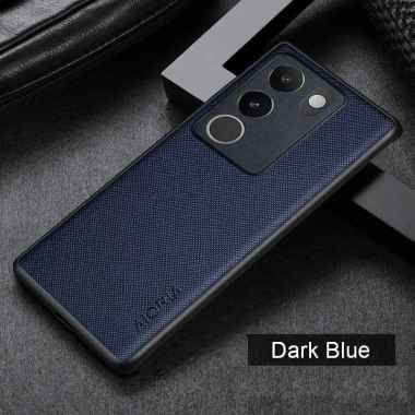 CASING VIVO V29 5G CASE VIVO V29 5G SOFTCASE CANVAS CROSS PATTERN V29 5G Biru