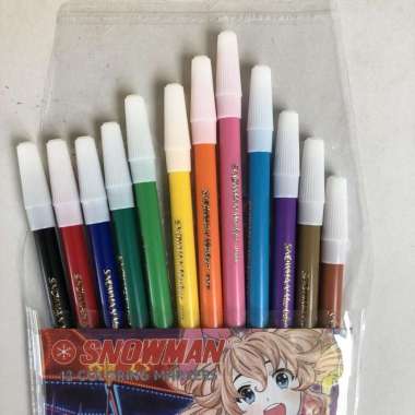 spidol kecil SNOWMAN 12-warna PW-12A