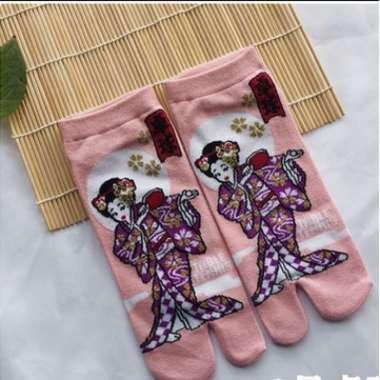 Kaos Kaki Wanita Jempol Jari dua-kaos kaki Tabi omiyage Jepang-Geisha 9