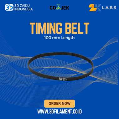 ZKLabs Closed Loop Timing Belt GT2 6mm Wide 100 mm Long