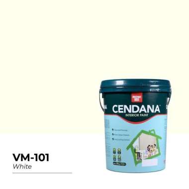Mowilex Cendana Cat Tembok Interior Readymixed [25 Kg] C-101 White