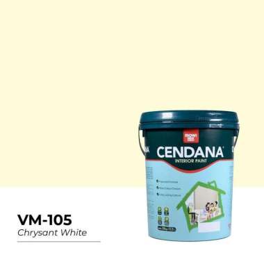 Mowilex Cendana Cat Tembok Interior Readymixed [25 Kg] C-105 Chrysan White