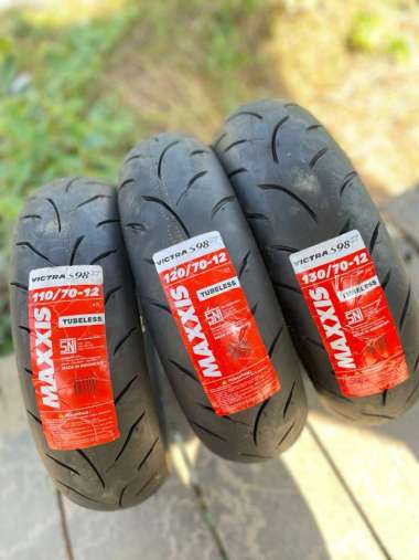 BAN MOTOR MAXXIS VICTRA S98ST 110/70 120/70 130/70 RING 12 110/70 120/70 130/70-12TUBELESS 130/70-12