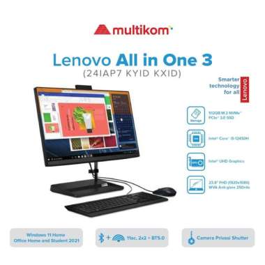 PC AIO LENOVO 3 24IAP7 KYiD KXiD i5-12450H 8GB 512SSD W11 OHS