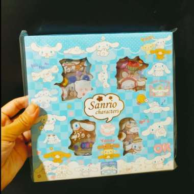 Sticker 3d 100 Lembar motif Sanrio stiker deco Mixue tumbler dkk sanrio chinamor