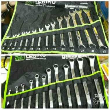 PAKET KUNCI RING PAS DAN KUNCI RING SET TEKIRO 8 - 32 / 14 PCS 12 PCS