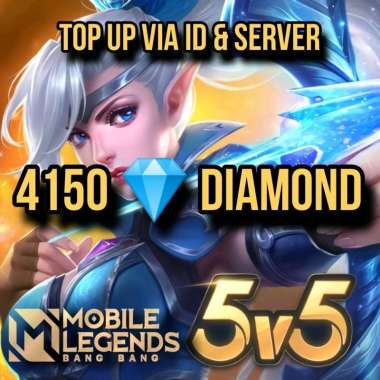 Diamond Mobile Legends 4150 Diamonds DM ML MLBB Event Voucher Game Top Up Via ID