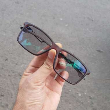 Frame kacamata minus/normal photocromic/bluecromic Lensa blueray Coklat