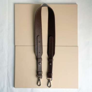 Mivasol Leather KIEV Strap Sling Tali Tas Wanita Kulit Sapi Banyak Warna Coklat Silver