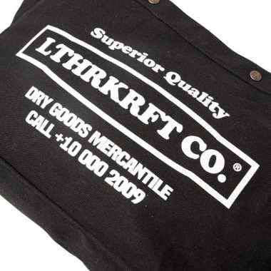 Mivasol Lthrkrft Signature Tote Bag | Canvas Tote Bag Black