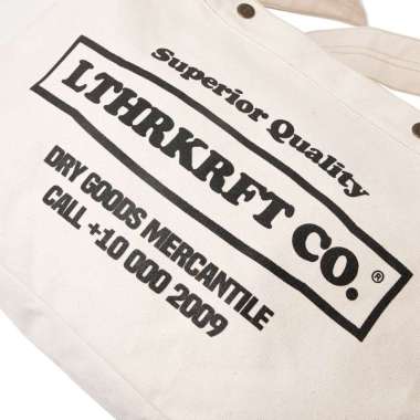 Mivasol Lthrkrft Signature Tote Bag | Canvas Tote Bag White