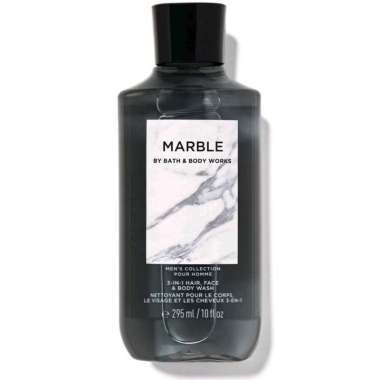 BATH & BODY WORKS BBW MEN'S COLLECTION MARBLE 3IN1 HAIR, FACE & BODY WASH 295 ML SABUN MANDI