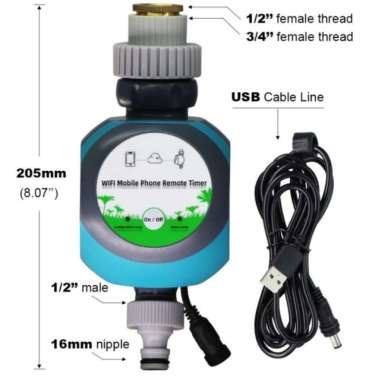 TUYA ZEMISMART SMART AUTOMATIC WATER SPRINKLER IRRIGATION GARDEN KEBUN SPRINKLER MOTOR