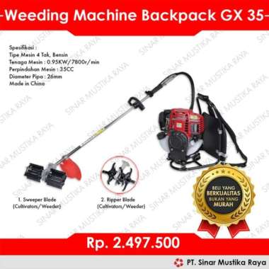 MESIN PENGGEMBUR PEMBAJAK TANAH HAND HELD CULTIVATOR WEEDING MACHINE - Mata Rumput