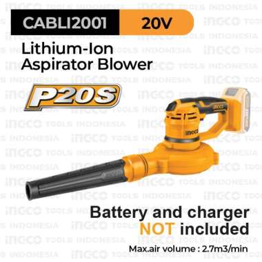 P20S CORDLESS HAND BLOWER/ASPIRATOR INGCO CABLI2001 MESIN PENIUP DEBU