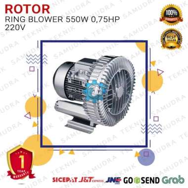 RING BLOWER 550 WATT 0,75 HP 220 V 1 PHASE BLOWER KOLAM TAMBAK IKAN