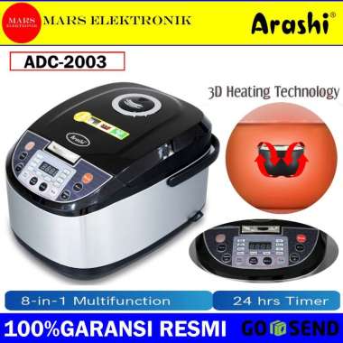 RICE COOKER DIGITAL ARASHI ADC2003 - 2 LITER - PENANAK NASI ARASHI ADC 2003 - RAEDY