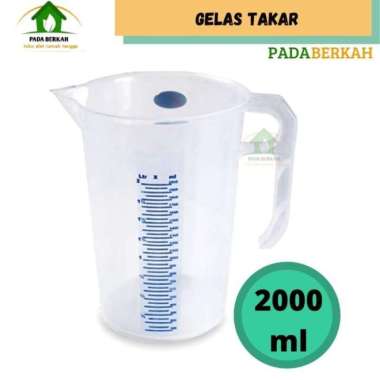 Gelas Takar Gelas Ukur Plastik Takaran Air Gelas Takaran Plastik 2000 ml