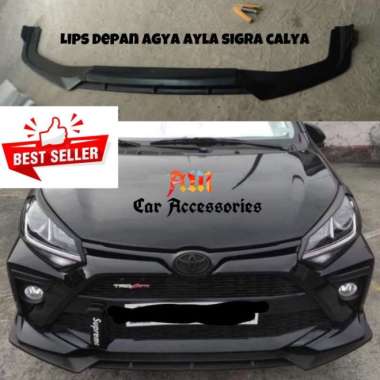 LIPS WINGLET BEMPER BUMPER DEPAN AGYA AYLA - SEAESAW hitam doff