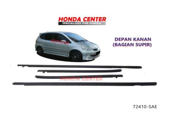 PELIPIT KARET KACA PINTU LUAR JAZZ GD3 2004 2005 2006 2007 2008 SET - SEAESAW