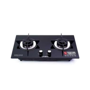 Kompor Tanam 2 Tungku / Glass Gas Stove 2.0 / Kompor Kaca Multicolor