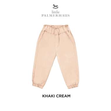 Little Palmerhaus Chinos Jogger Pants 5.0 Celana Jogger Anak 1 tahun Khaki Cream