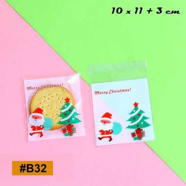 (ISI 10) PLASTIK COOKIES 10x10 CM - Plastik Motif Kantong Kemasan 10 X 10 Lucu Kue Biskuit Permen Na