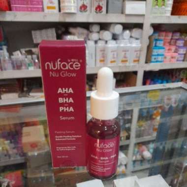 NuFace Nu Glow Serum 20ml , Serum Vitamin C , serum AHA BHA PHA nu face Serum AHA BHA PHA