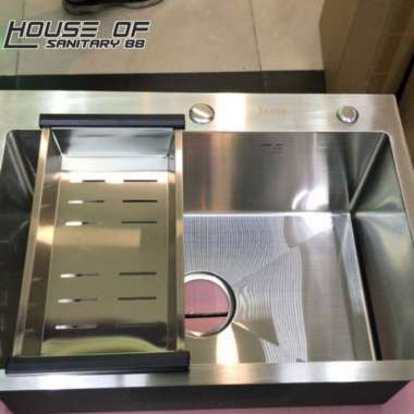 paket komplit kitchen sink inobe 6045 stainless/ bak cuci piring body