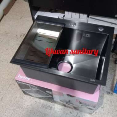 Kitchen sink stainless inobe 5243 black / Bak cuci piring stainles