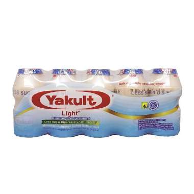 Yakult - Minuman Susu Fermentasi - PACK isi 5 botol LESSUGAR LIGHT