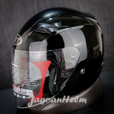 KYT HELM VENOM OPEN JUNIOR SOLID | BLACK GLOSSY | HELM ANAK - STANDART L
