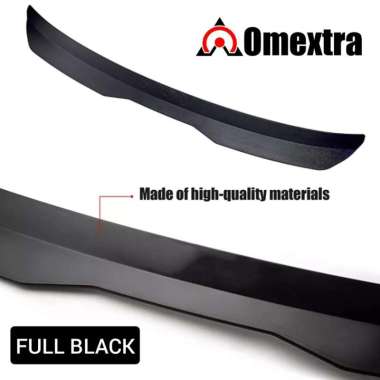Rear Spoiler Wing Extension Omextra Spoiler Mobil Hatchback Universal FULL BLACK