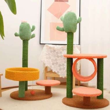 Cat Condo Rumah Kucing Cat Tree Condo Tiang Garukan Interaktif Rumah