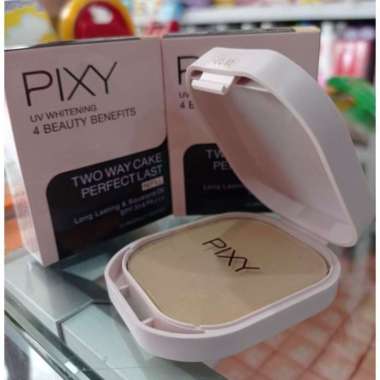 Bedak pixy perfect last / Pixy uv whitening two way cake refill 03 sand beige