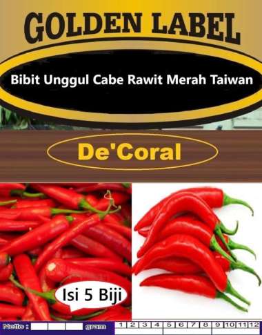 Bibit Unggul Cabe Rawit Merah Taiwan | Biji Benih Cabe Taiwan Merah