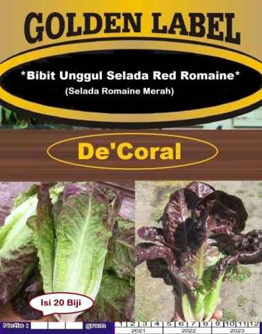 Bibit Unggul Selada Red Romaine| Benih Selada Romaine Merah|Selada