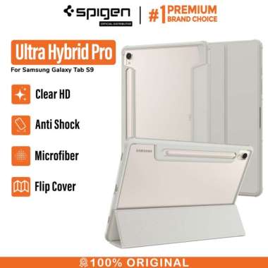 Case Samsung Galaxy Tab S9 Ultra Plus Spigen Ultra Hybrid Pro Casing S8 ULTRA GRAY