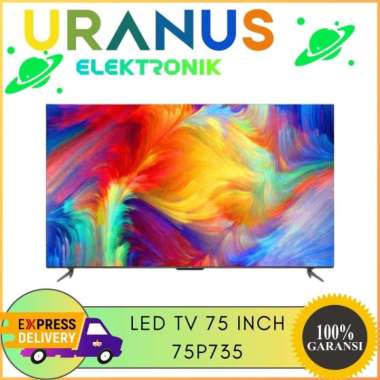 TCL 75P635 Led TV 75 Inch UHD 4K Smart Android Google TV Dolby Audio
