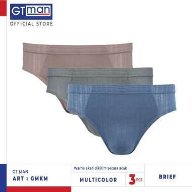 Gt Man - GMKM Celana Dalam Karet - 3Pcs - Multicolour M
