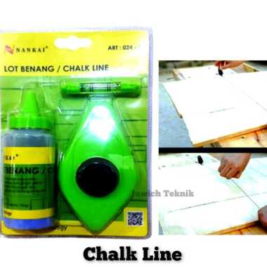 Sipatan Benang Tinta 30 m NankaiMarking Chalk Line Sipat Lot Tukang
